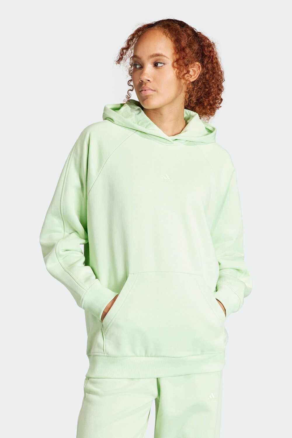

Флисовая толстовка Boyfriend Sportswear All SZN Adidas, зеленый