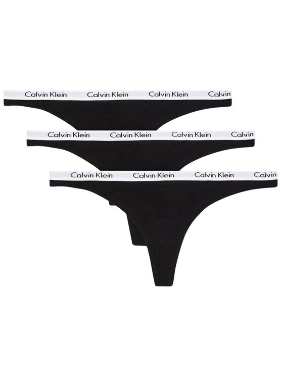 

Набор из 3 стрингов Calvin Klein, черный