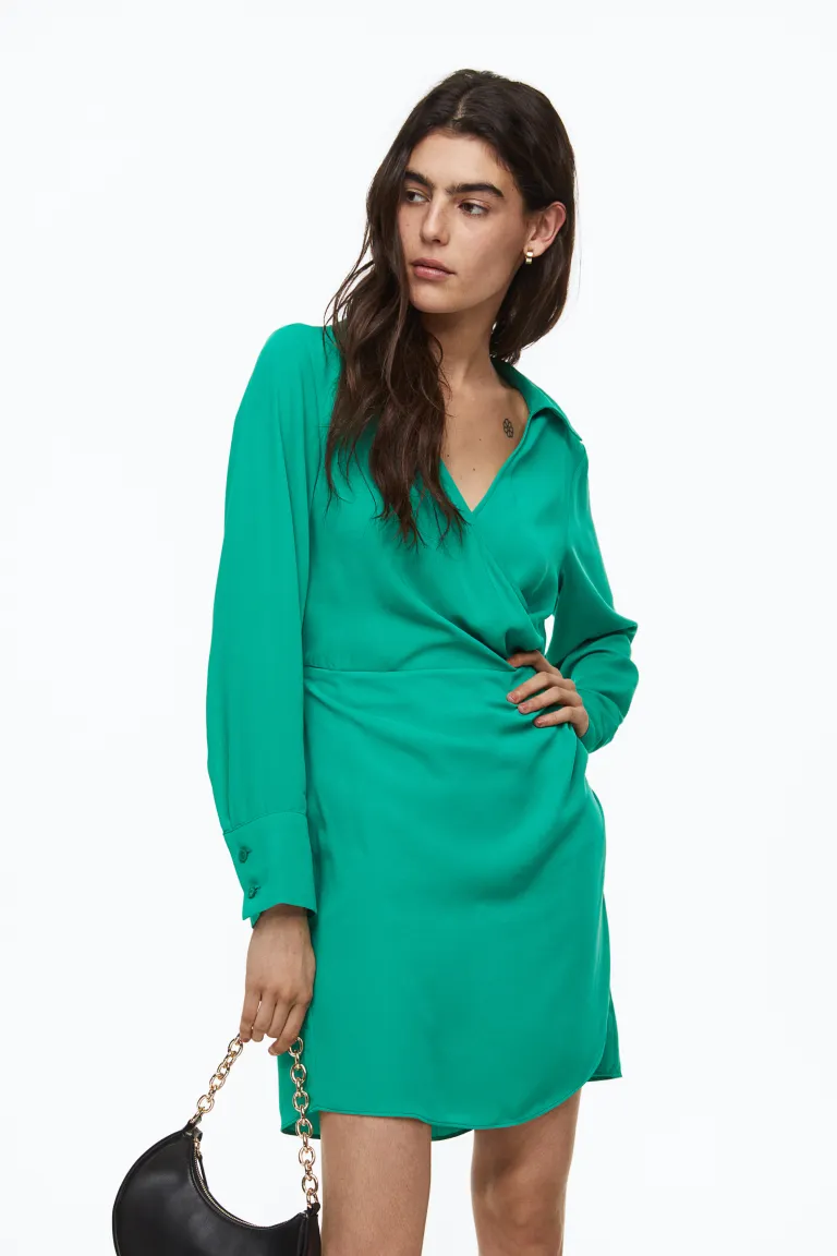 

Платье с трансфером H&M, зеленый