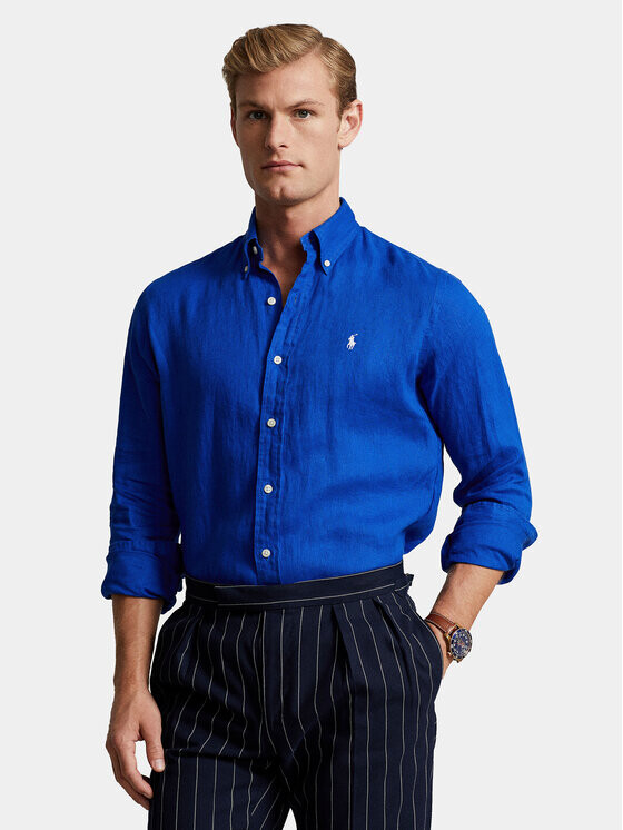

Рубашка узкого кроя Polo Ralph Lauren, синий