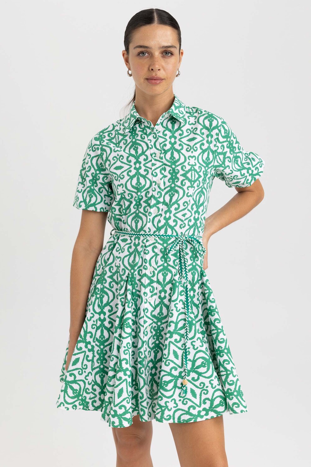 

Платье DeFacto Hemdblusen SHIRT DRESS, зеленый