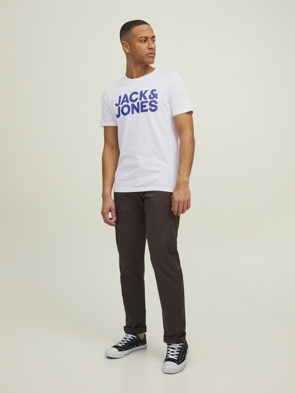 футболка с принтом Jjecorp Logo Tee O-Neck 3Pack Jack & Jones, цвет black/navy/white