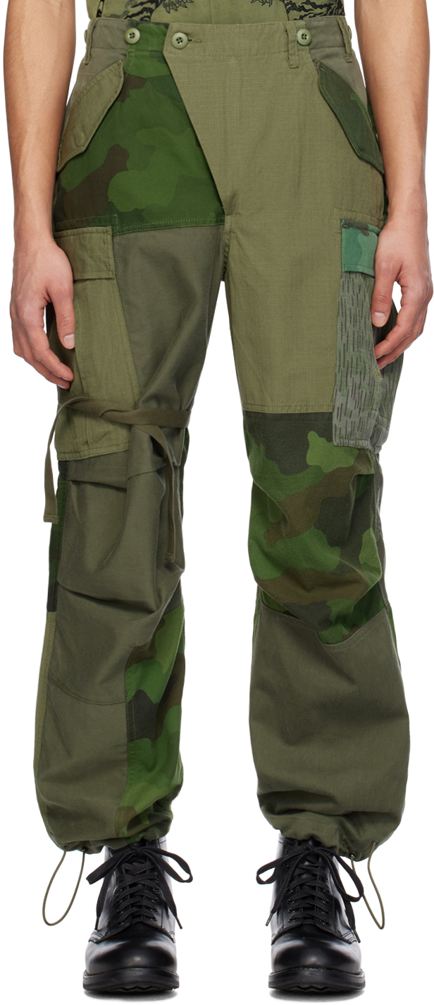 Брюки-карго цвета хаки из переработанного материала M65 Maharishi брюки карго размер 48 s хаки