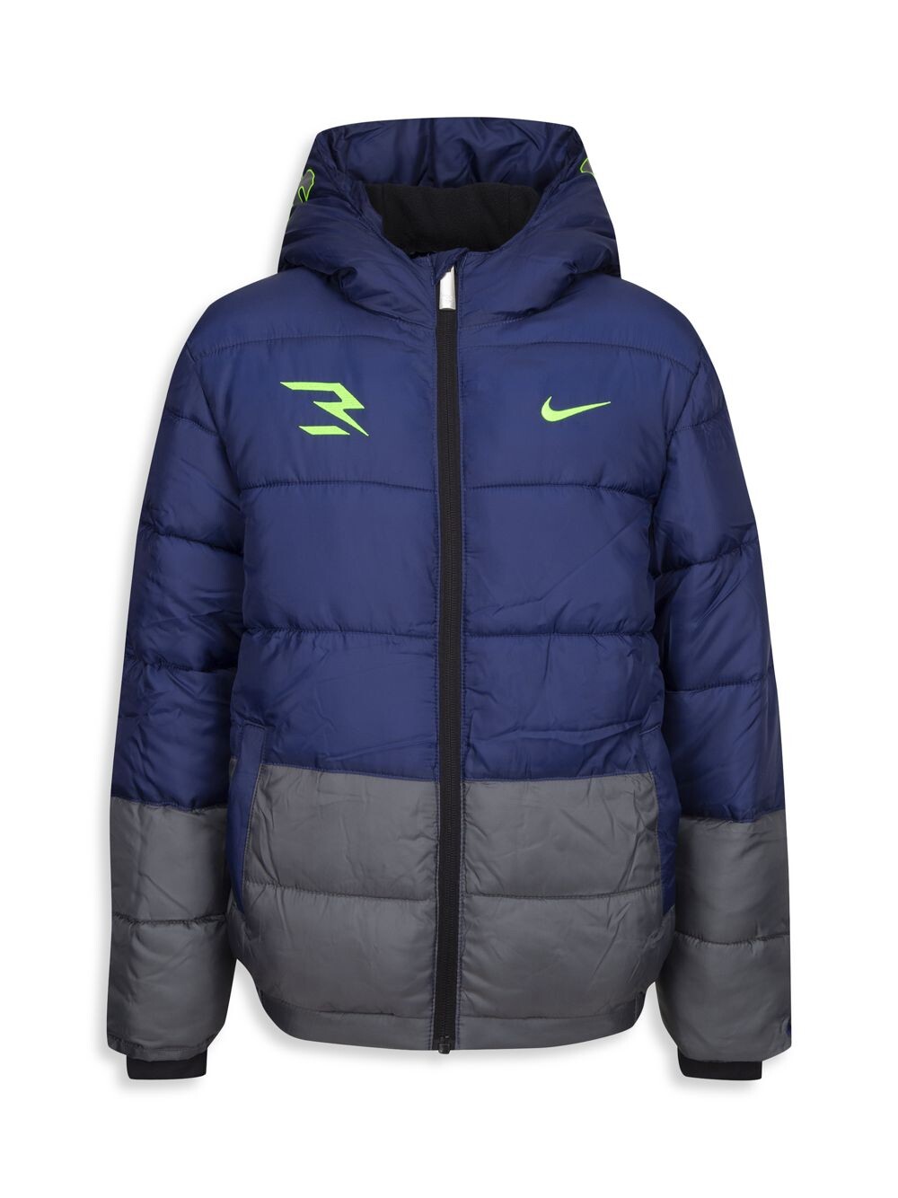 

Куртка-пуховик Nike x 3Brand By Russell Wilson Sideline для мальчиков и мальчиков Nike, серый