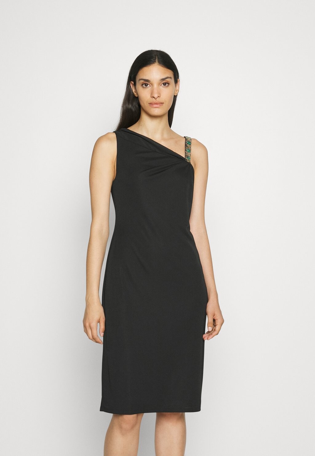 

Платье из трикотажа Lauren Ralph Lauren, черный