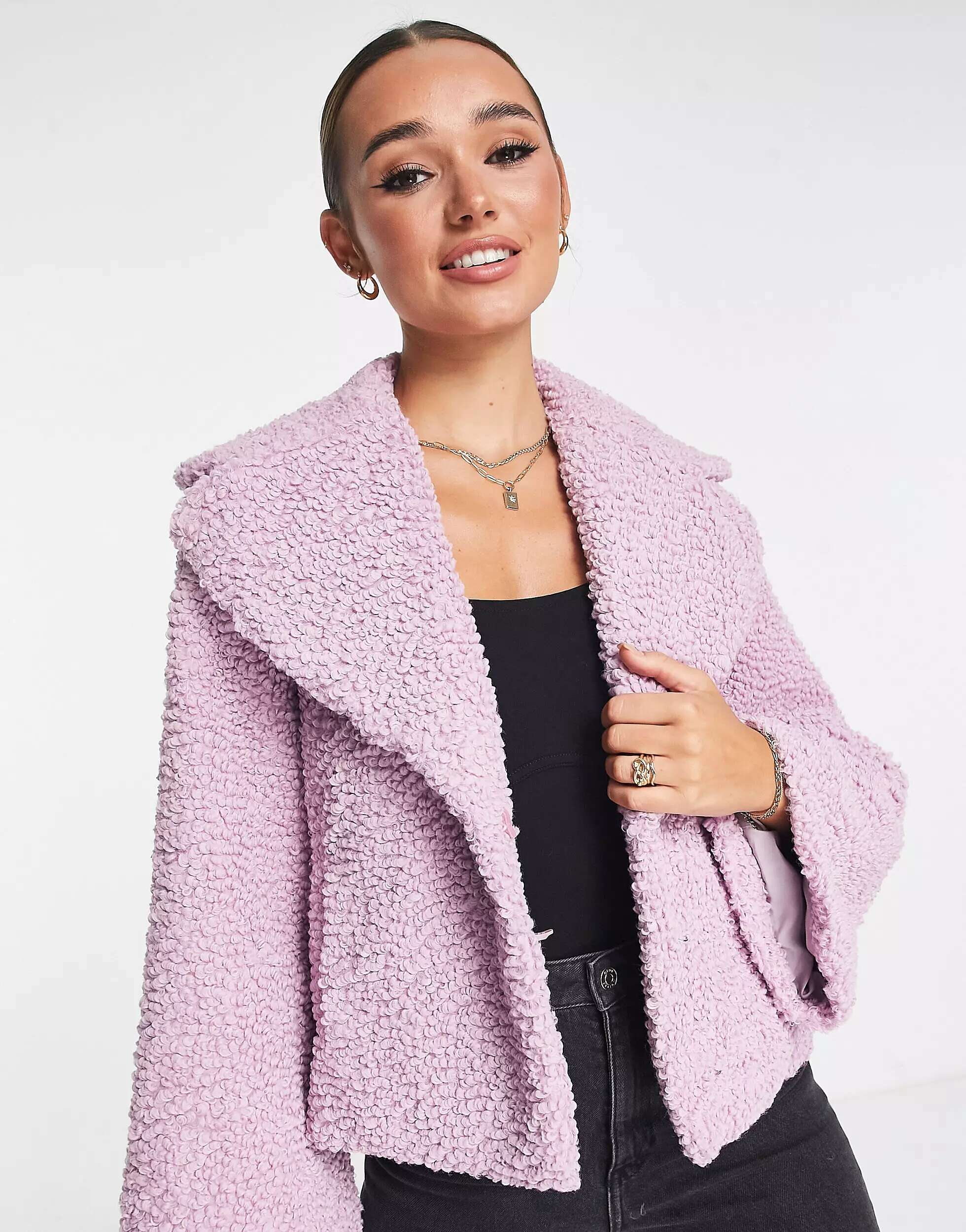 Розовая куртка Unreal Fur Madam Butterfly unreal fur пальто