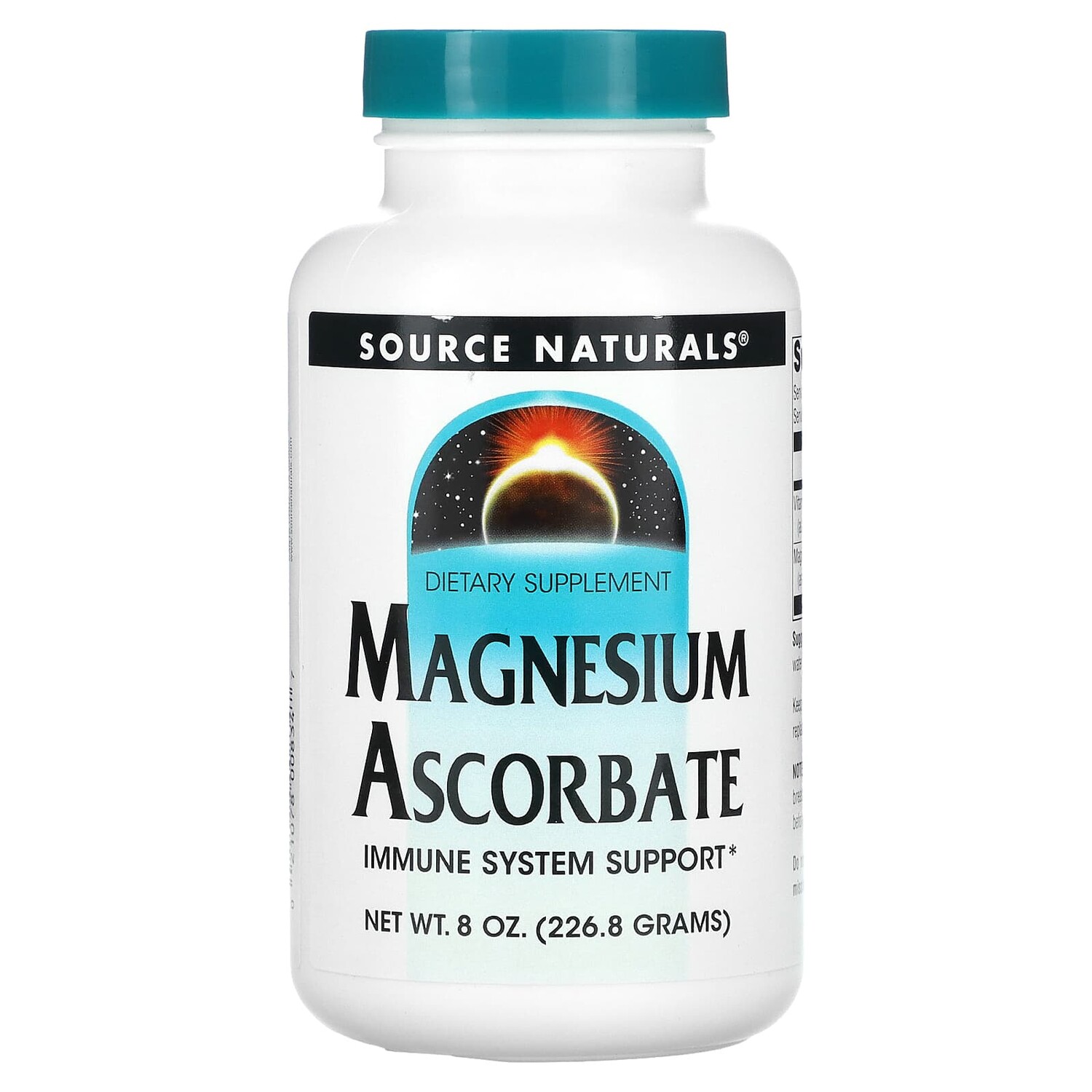 

Аскорбат магния, 226,8 г (8 унций), Source Naturals