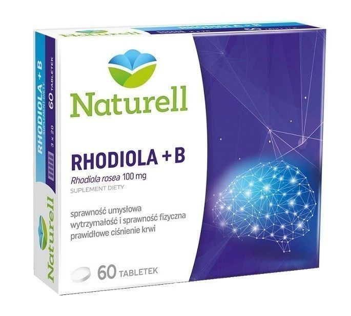 Naturell Rhodiola + B набор витаминов и минералов, 60 шт.