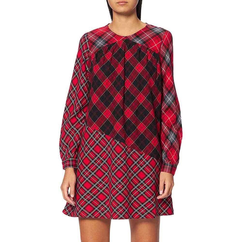 

Короткое платье Superdry Woven Check, красный
