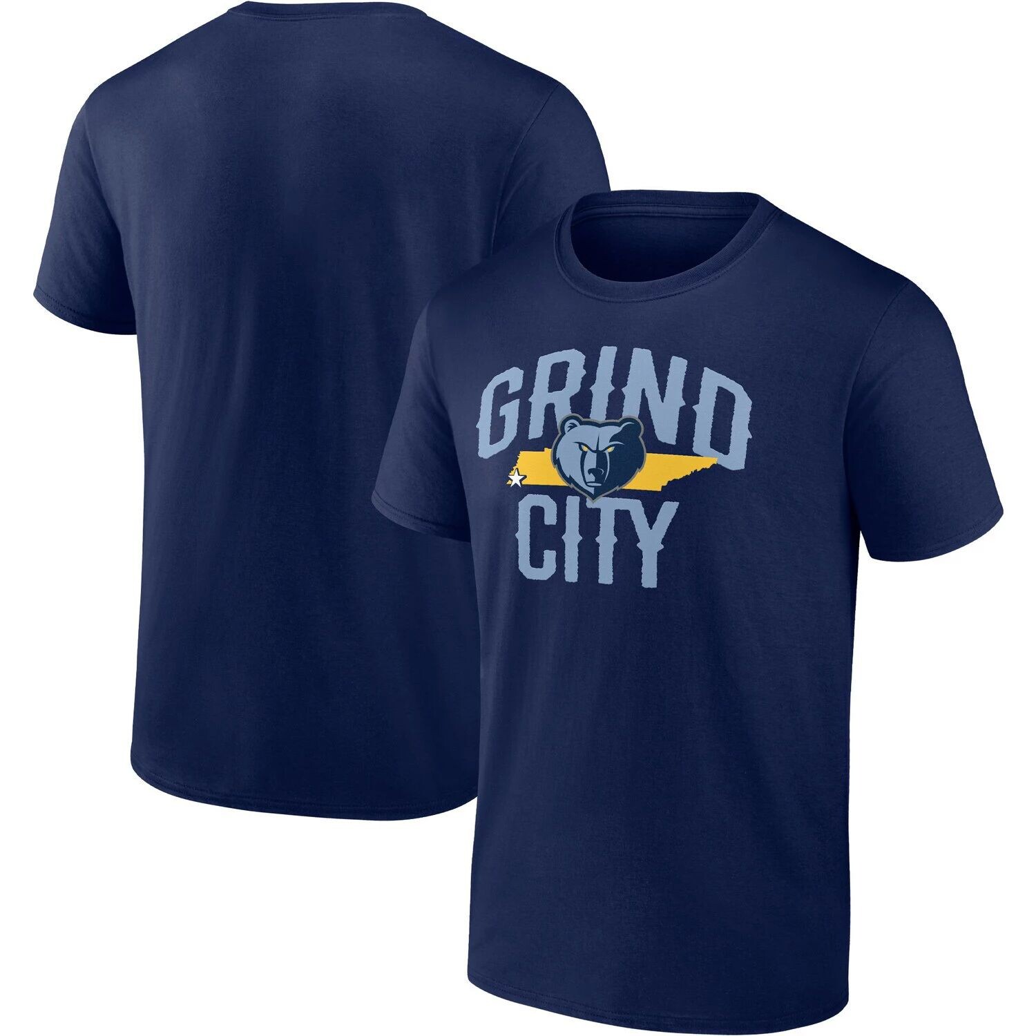 

Мужская темно-синяя футболка с логотипом Memphis Grizzlies Grind City Hometown Collection Fanatics, Синий