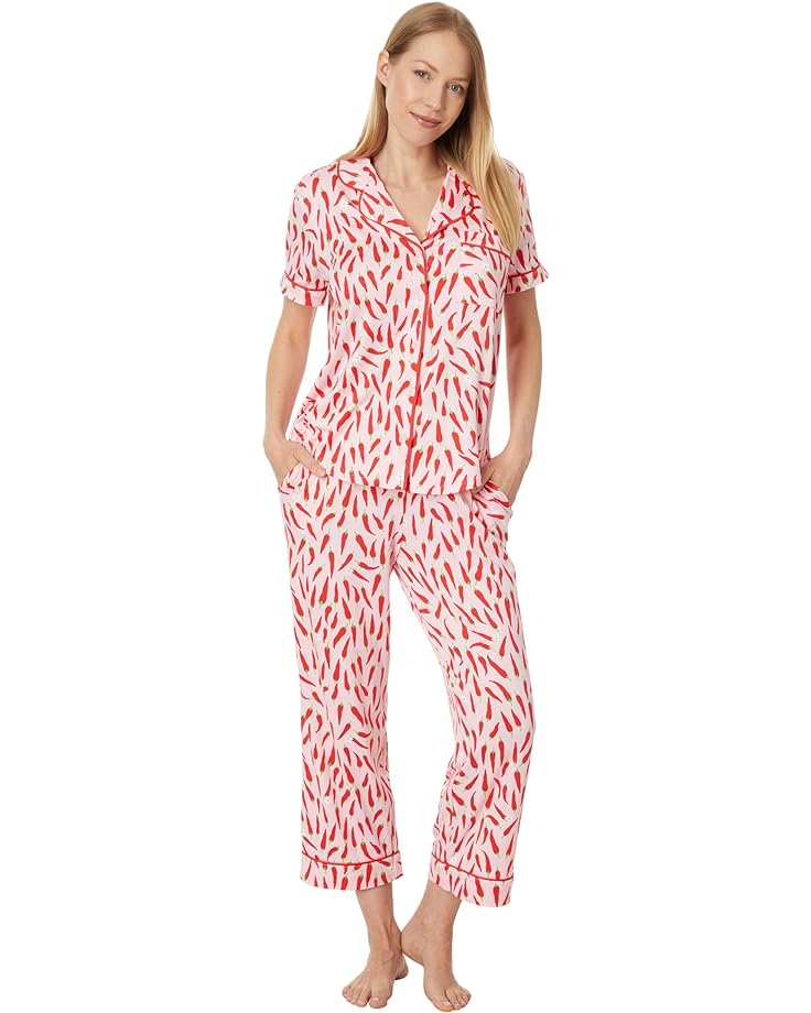 цена Пижама Kate Spade New York Cropped Short Sleeve, цвет Peppers