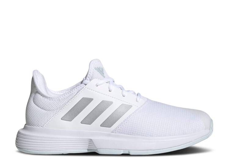 

Кроссовки Adidas WMNS GAMECOURT 'WHITE SILVER METALLIC', белый