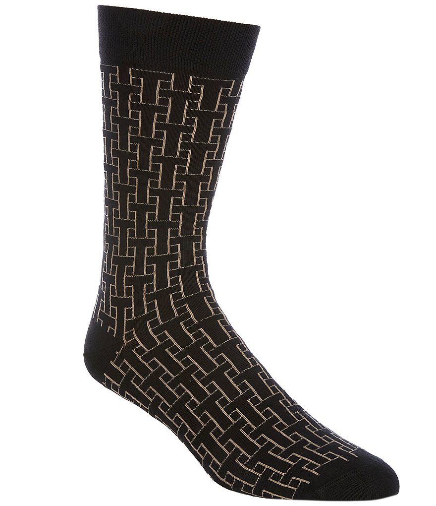 Классические носки до середины икры с Т-образным узором Ted Baker London, черный