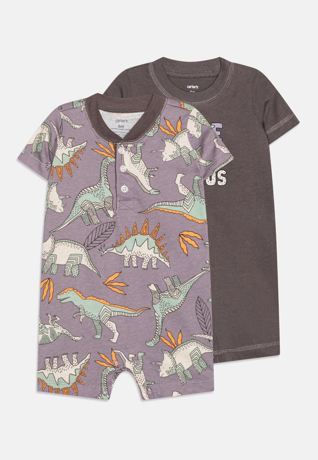 

Комбинезон PURPLE DINO PRINT 2 PACK Carter's, цвет gray
