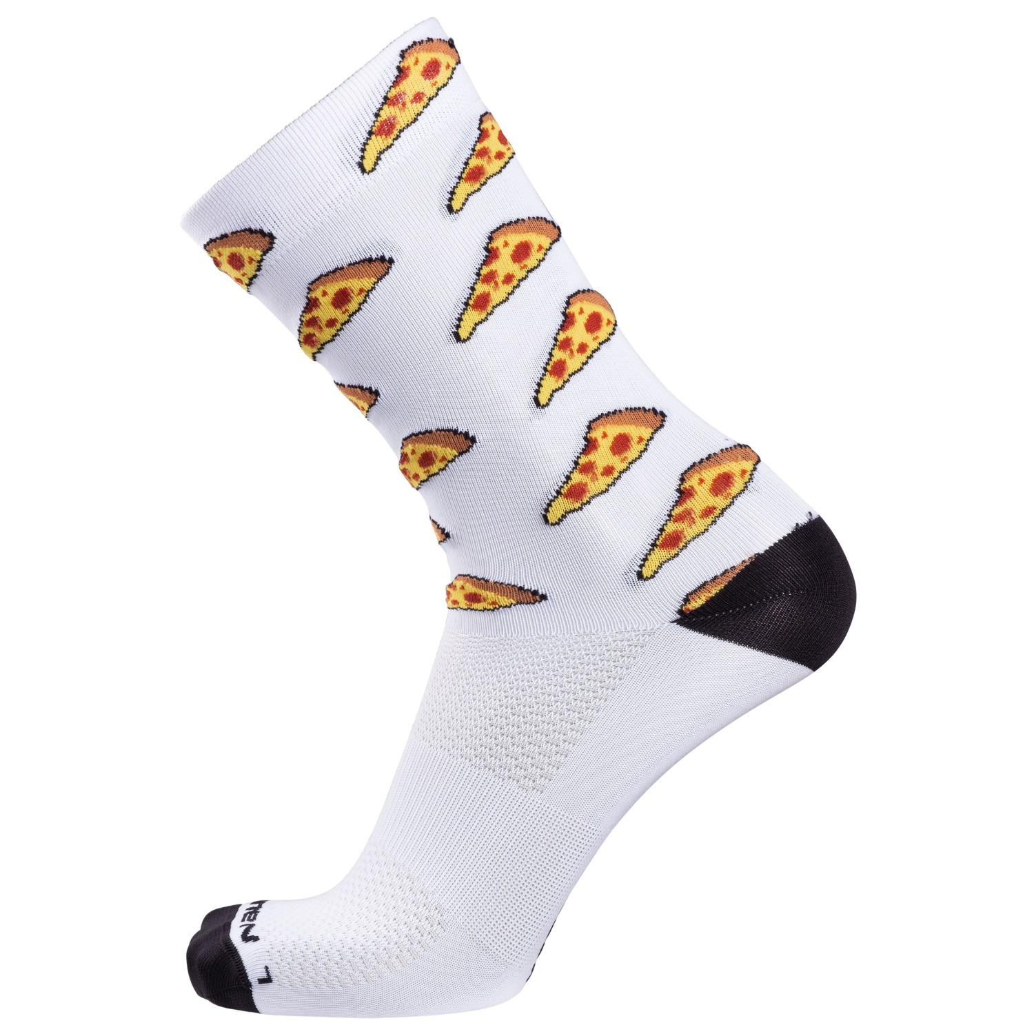 Велосипедные носки Nalini Comic Socks H 24, цвет White/Pizza спортивные носки nalini new coolmax socks 2xl черные розовые