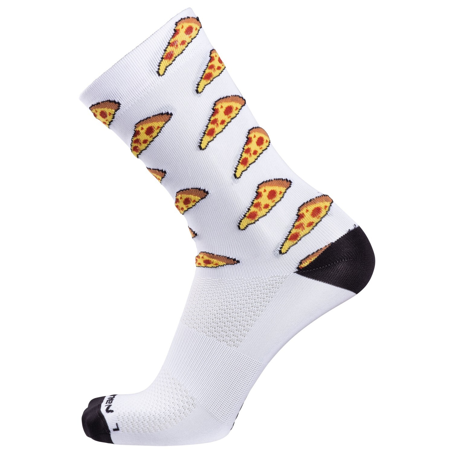 

Велосипедные носки Nalini Comic Socks H 24, цвет White/Pizza
