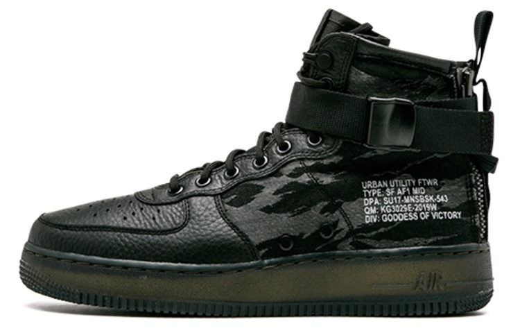 

SF Air Force 1 Mid Черный Карго Хаки