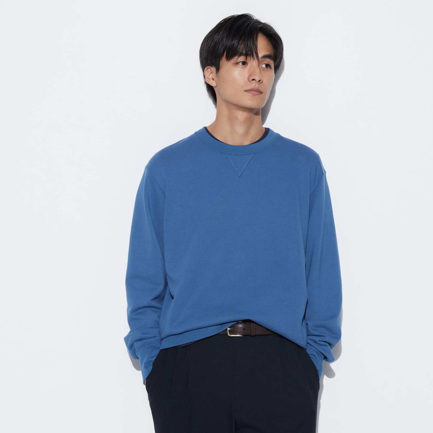 

Толстовка Uniqlo с длинными рукавами, синий