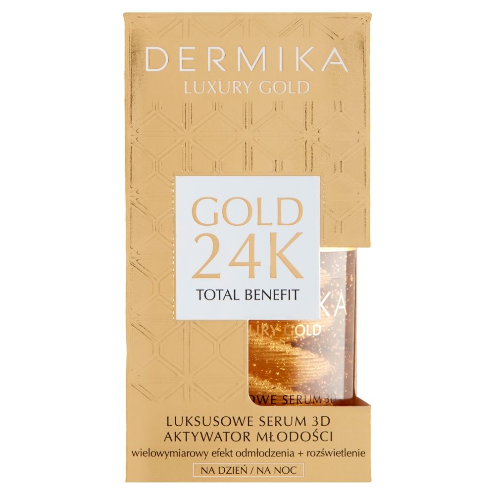 Сыворотка для лица Dermika Luxury Gold 24K, 60 гр