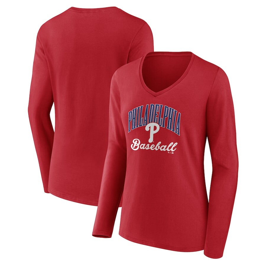 

Футболка с длинным рукавом Fanatics Branded Philadelphia Phillies, красный