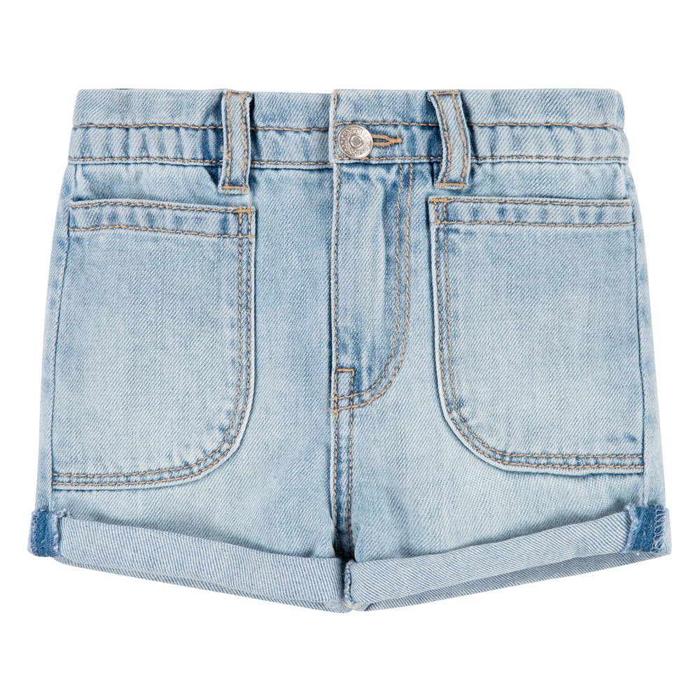 Джинсовые шорты Levi´s Paper Bag Pocket Regular Waist, синий джинсовые шорты levi´s mini mom regular waist синий