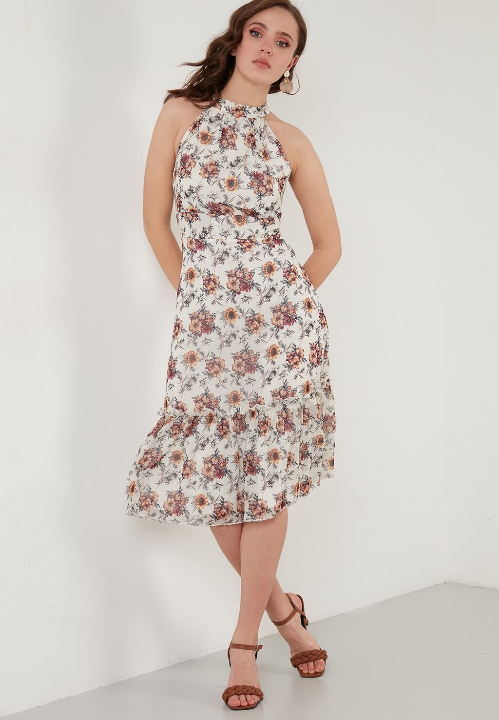 

Летнее платье каменного цвета LELA