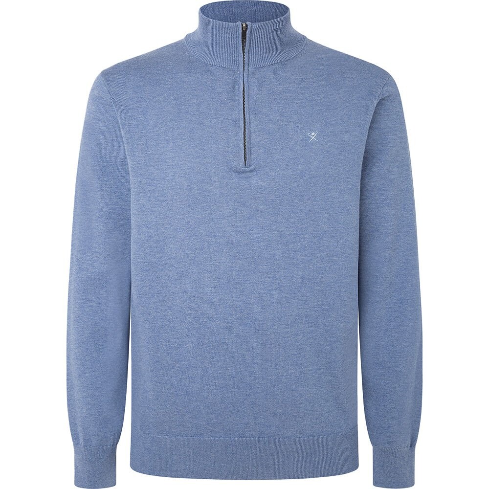 Свитер Hackett HM703084 Half Zip, синий свитер hackett cotton cashmere half zip синий