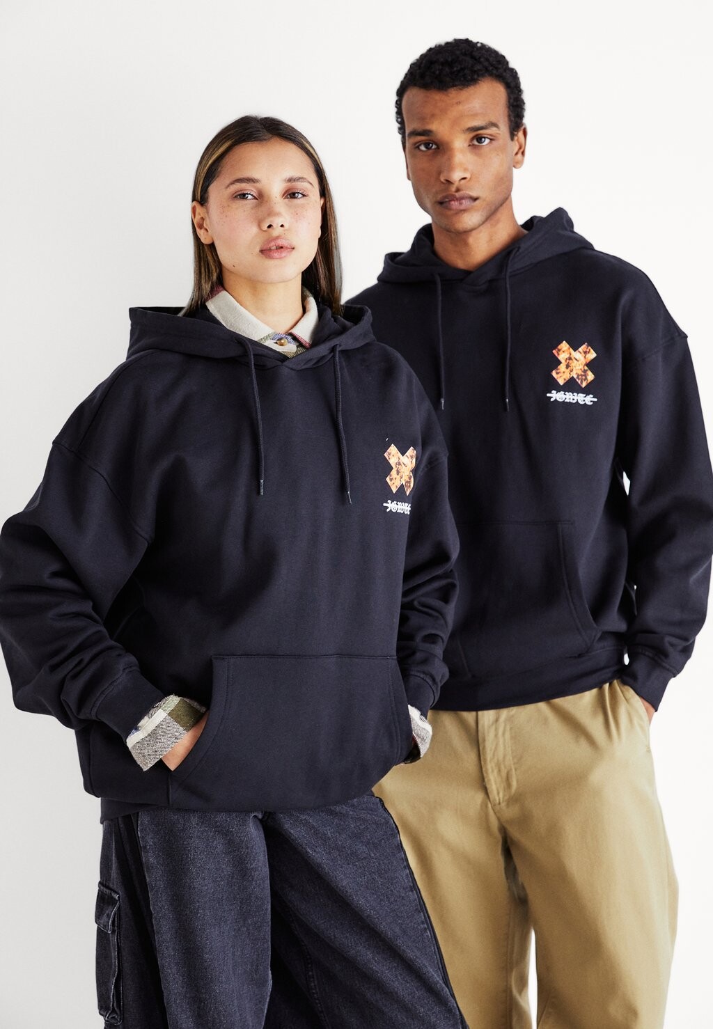 

Толстовка Onsprint Vintage Hoodie Unisex Only & Sons, черный