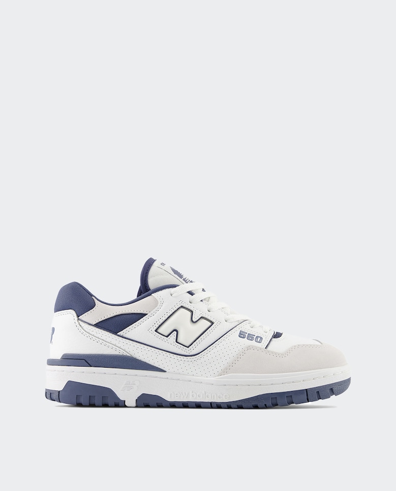 

Повседневные кроссовки унисекс Retro Basket 550 New Balance New Balance, белый/темно-синий