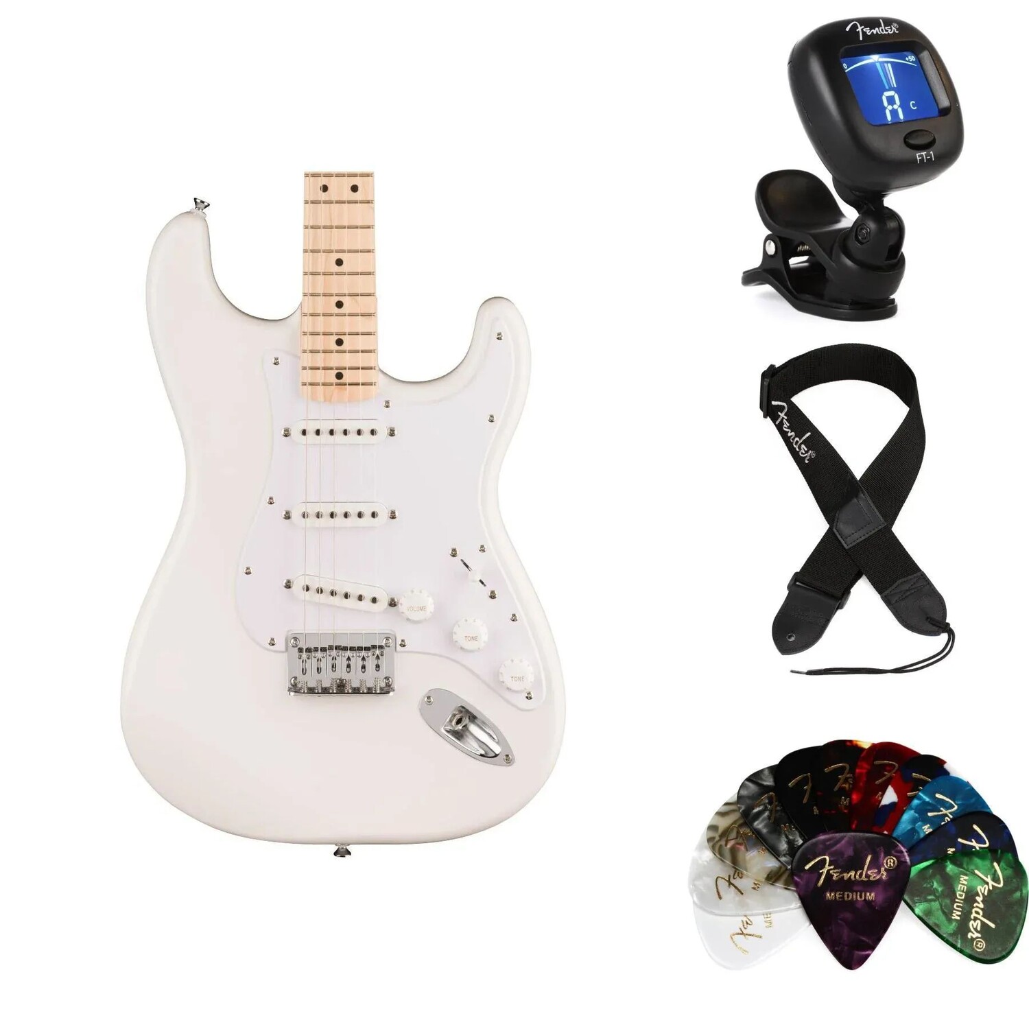 

Комплект предметов для электрогитары Squier Sonic Stratocaster HT — белый