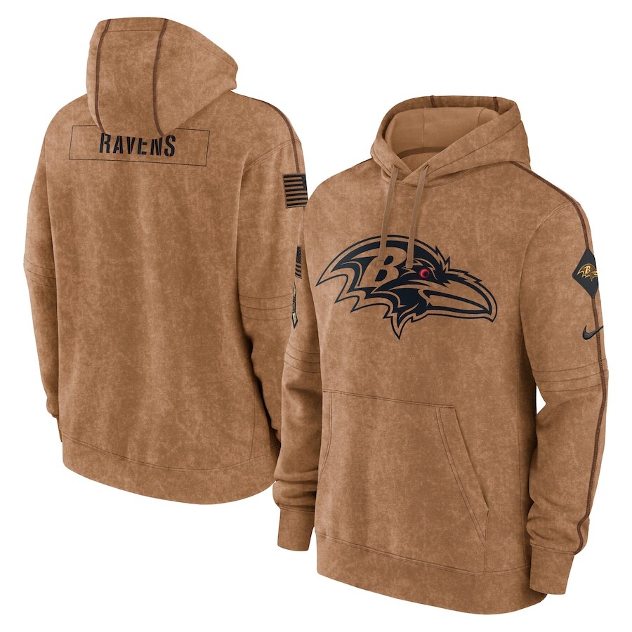 

Пуловер с капюшоном Nike Baltimore Ravens, коричневый