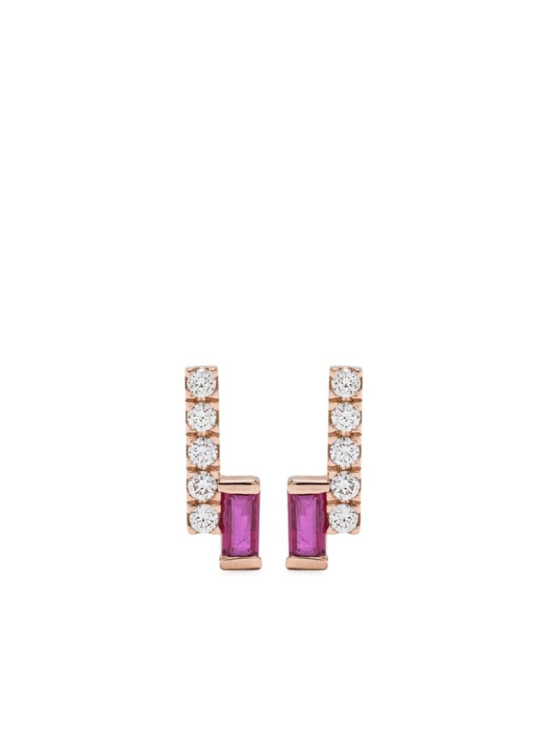 

Серьги I am Red из розового золота с бриллиантами и рубинами GOLD & ROSES, золотой