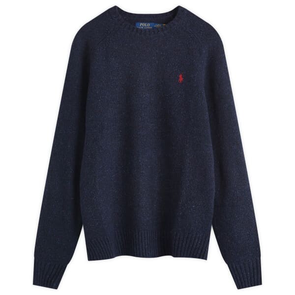 

Вязаная толстовка Donegal Polo Ralph Lauren, синий