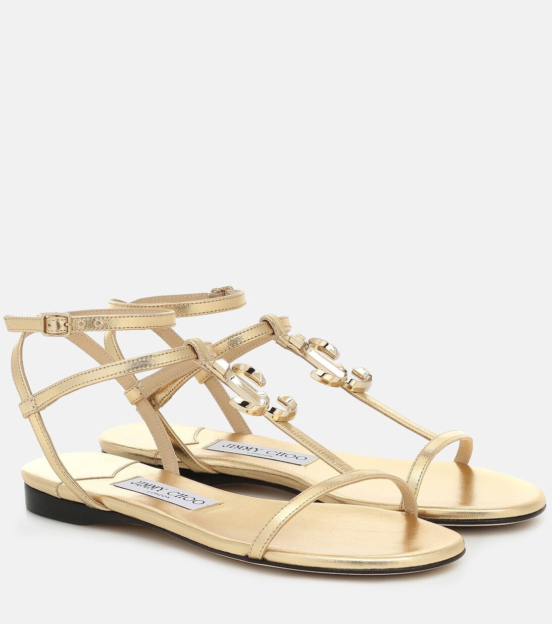 

Сандалии Alodie из кожи Jimmy Choo, золотой