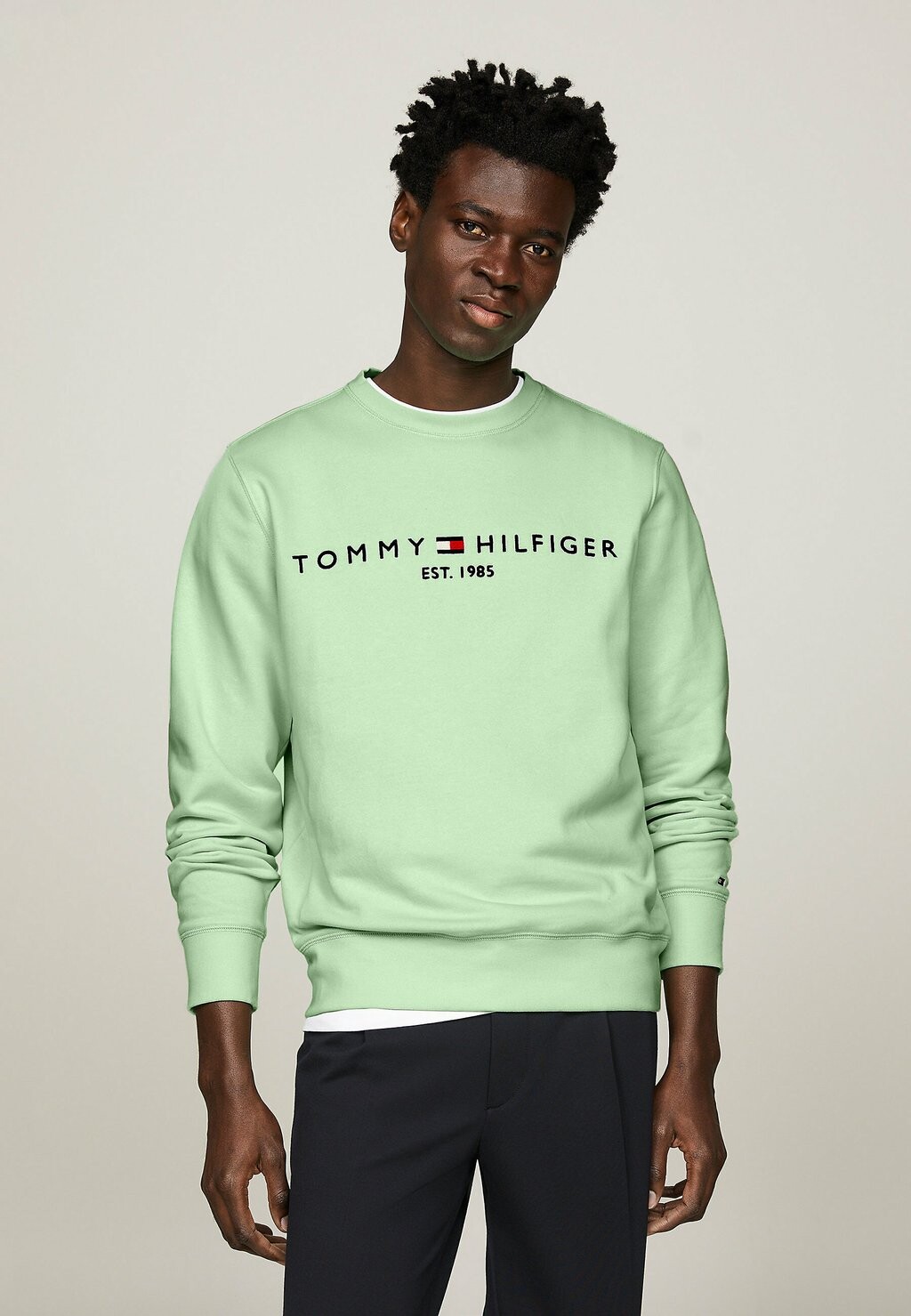 Толстовка LOGO Tommy Hilfiger, цвет mint gel