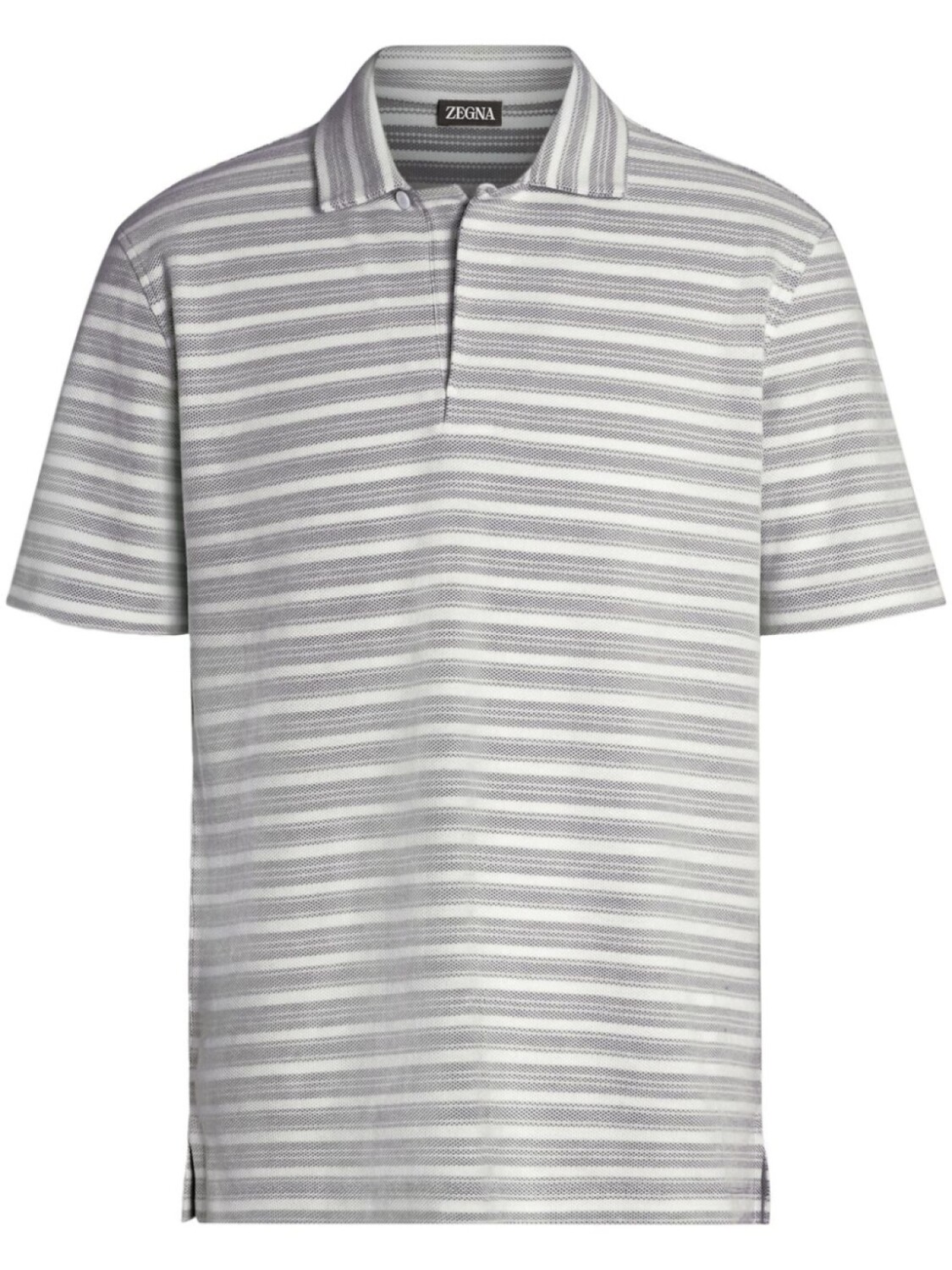 

Zegna рубашка поло в полоску, белый