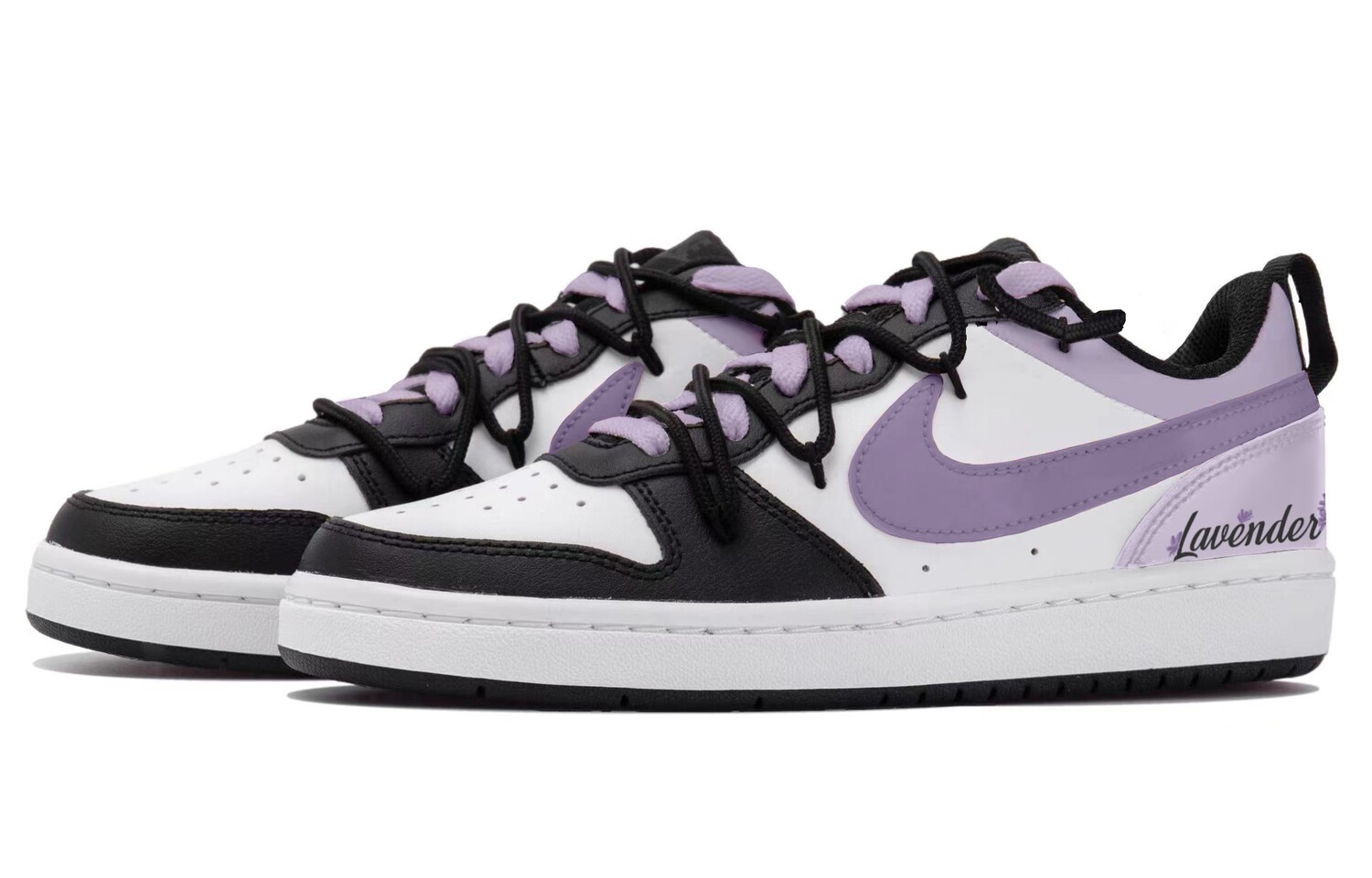 

Женские кроссовки для скейтбординга Nike Court Borough Low, White/Bright Concord/Aquamarine/Black