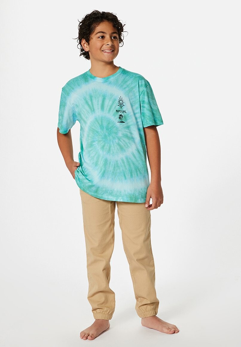 

Футболка с принтом SHRED TIE DYE Rip Curl, цвет aqua