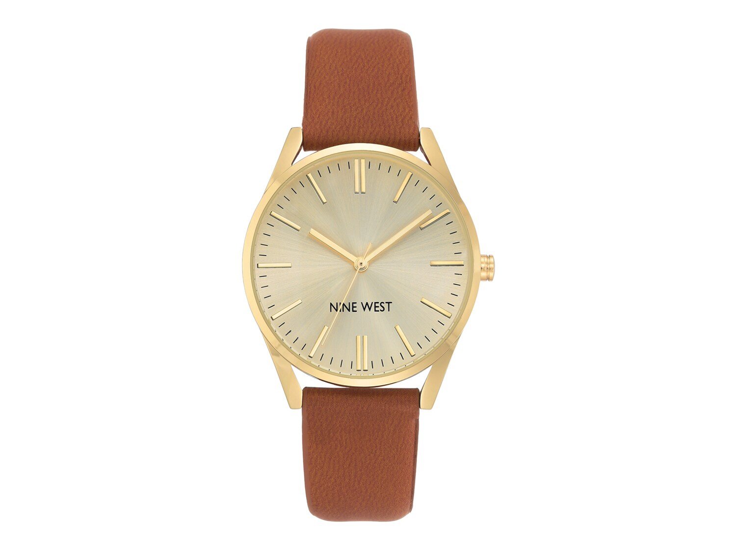 

Часы Nine West Simple Dial – ФИНАЛЬНАЯ РАСПРОДАЖА, коричневый/золотой