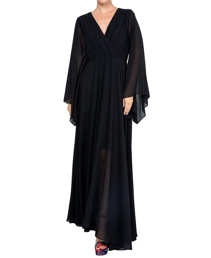 цена Женское платье макси закат Meghan Los Angeles, цвет Black