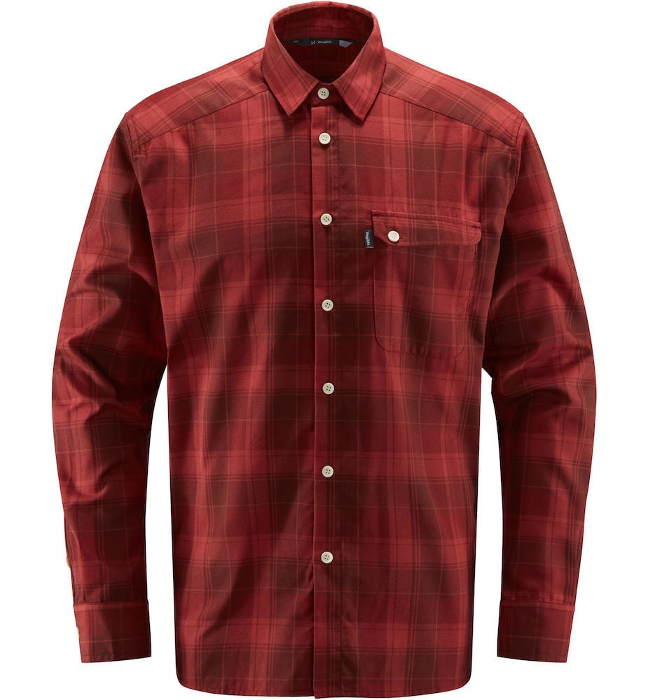 

Рубашка Haglöfs Flanellhemd Tarn Flannell Shirt, тиковый коричневый/настоящий черный