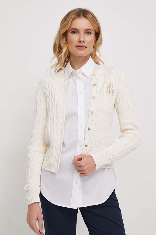 

Хлопковый свитер Lauren Ralph Lauren, бежевый
