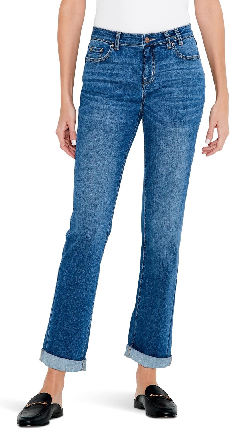 

Джинсы Mid-Rise Girlfriend Jeans NIC+ZOE, цвет Atlantic