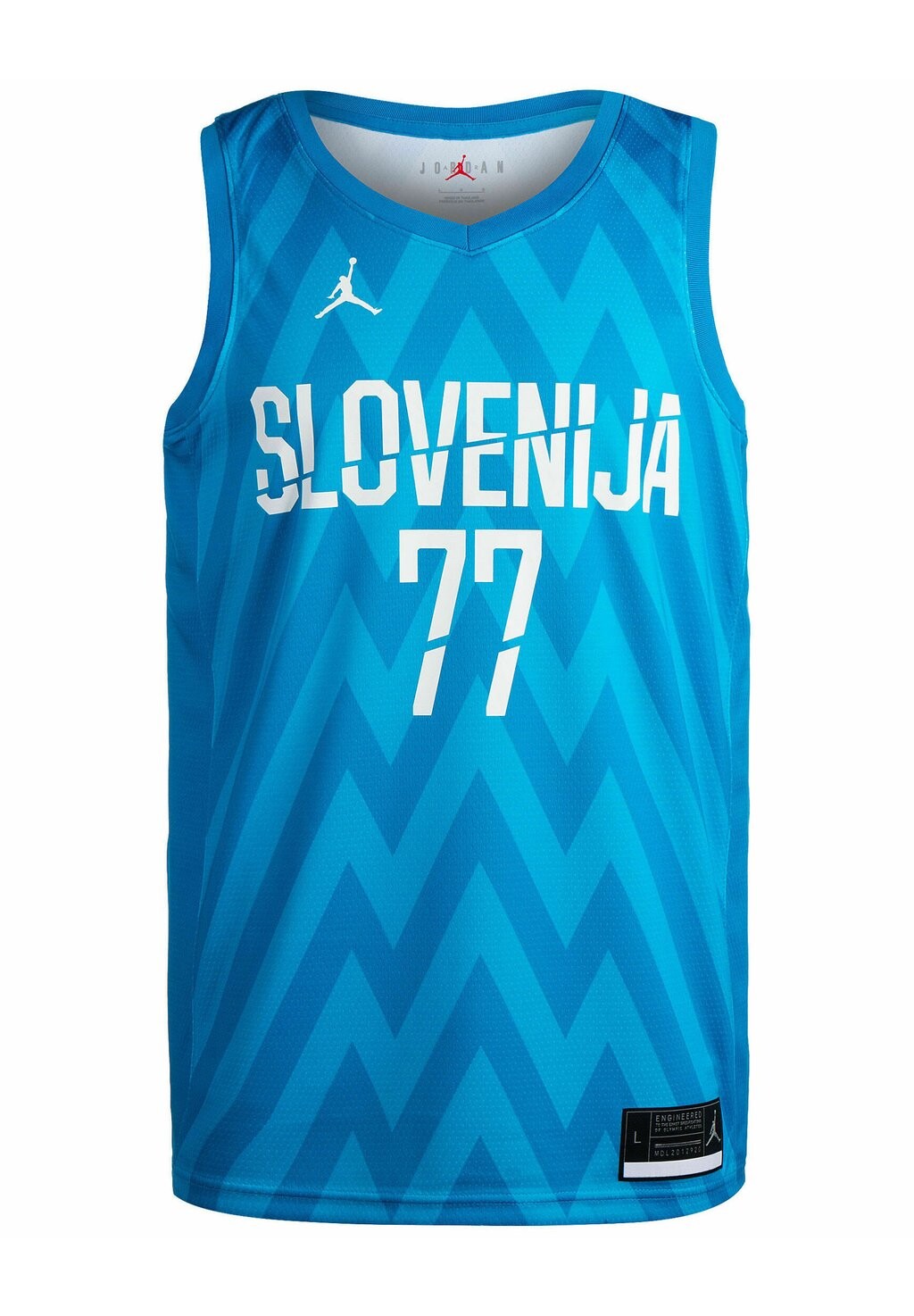 

Топ Slowenien Away Luka Dončić Nike, цвет neptune blue current blue white