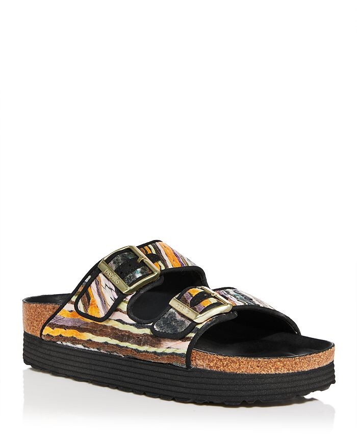 

Женские шлепанцы Arizona без застежек с пряжками на стельке Birkenstock