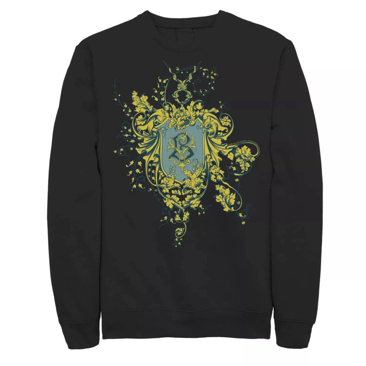 Мужской флисовый пуловер с рисунком Beauxbatons Crest Harry Potter