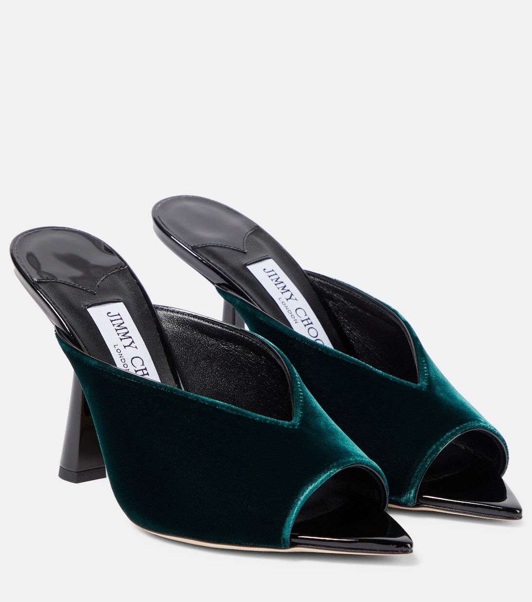 

Бархатные мюли maryanne 100 Jimmy Choo, зеленый
