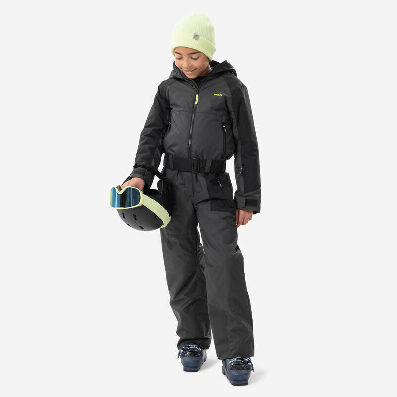 

Детский лыжный комбинезон Wedze, цвет black/carbon grey/fluo neon yellow