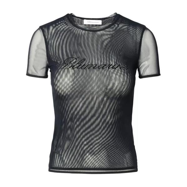 

Футболка nylon blend t-shirt Blumarine, черный