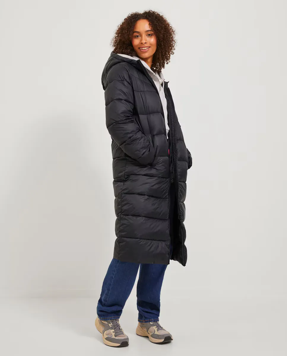 

Женское длинное пуховик Jack & Jones, черный